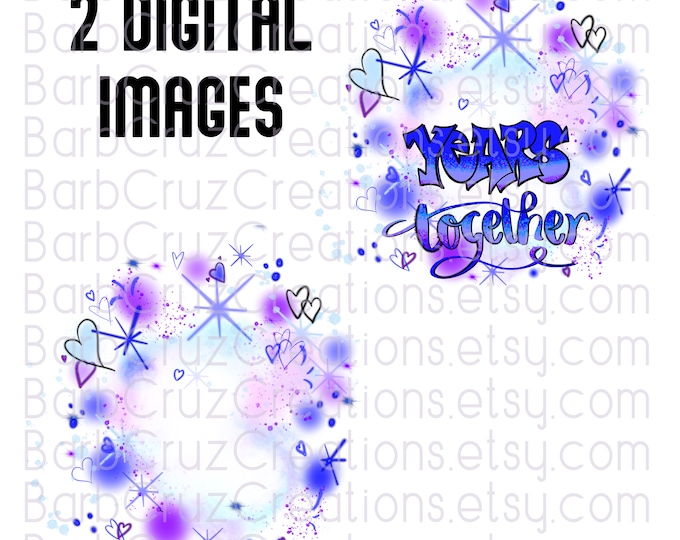 Anniversary, Airbrush, Backgrounds, Purple, Hearts, png, Clipart, Sublimation Designs, digital downloads, tshirt designs, heat transfers