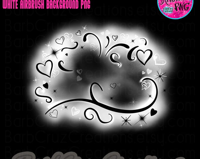 Airbrush png, Airbrushed Hearts, Valentines Day, sublimation, Love, Anniversary, digital, White background, Hip Hop Graffiti 90's, 2000's
