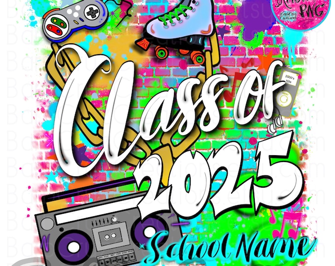 Custom Order, Custom Airbrush, School, Personalized Name png, customized digital png, Trendy, Personalized Image, Hip Hop, Graffiti, Reunion