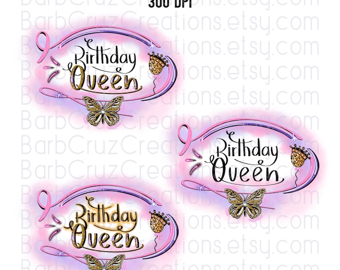 airbrush, queen, birthday, birthday queen, party shirt, png, clipart, sublimation designs, digital downloads, waterslides, instant downloads