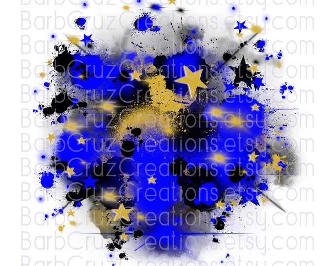 Star Burst, Airbrush, clipart, png, jpg, sublimation designs, digital download, digital airbrush, shirt transfer, black, gold, yellow