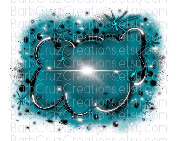 Airbrush png, Backdrop, Blue, Green, Airbrush Background, teal, sublimation designs, tshirt, heat transfers, retro art, vintage, hip hop