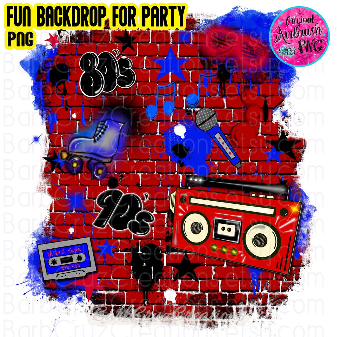 Opp Backround Airbrush Png, Hip Hop Background, Photo Opp. Brick Wall, Sublimation ...