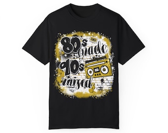 Camiseta unisex teñida con aerógrafo, estilo años 80, años 90, retro, vintage, vieja escuela, estilo años 90.
