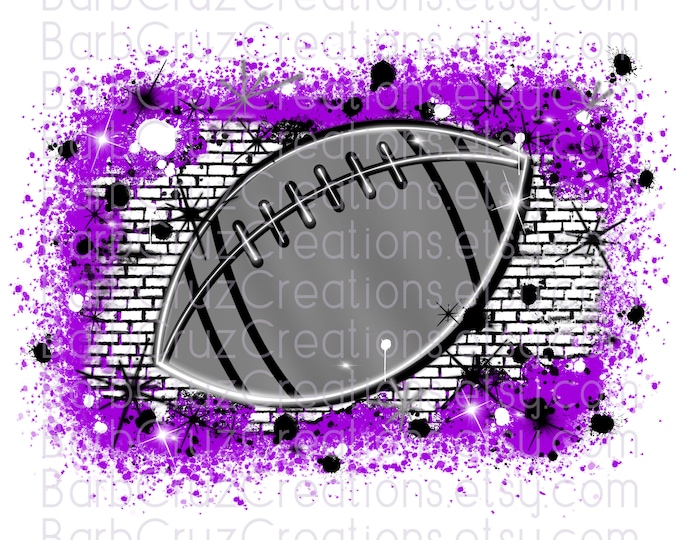 Football, Game Day, Splatter paint design, Team, Sports, Team Spirit, Airbrush, Sublimation Design, png, jpg, Football Season, purple, gray