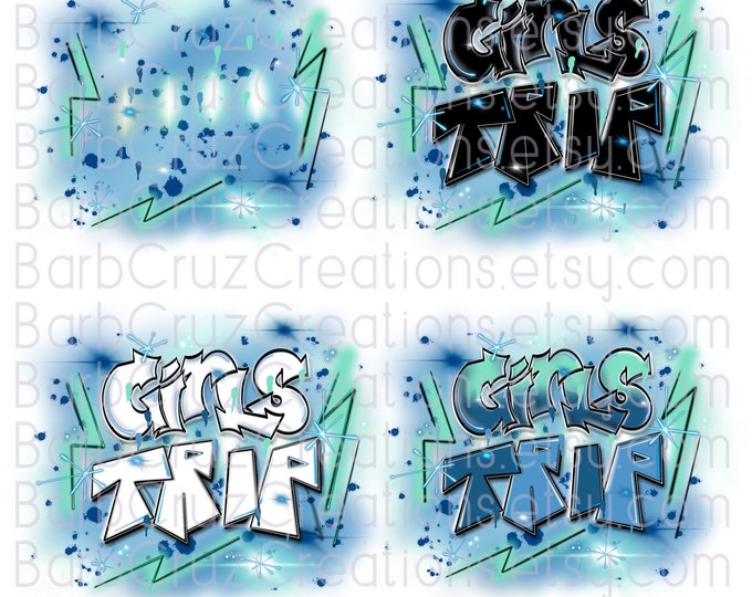 Airbrush Girls Trip, Airbrush Background, Shirt Design, tote design, bag design, Girls Trip design, Sublimation Design, png, 3 digital image