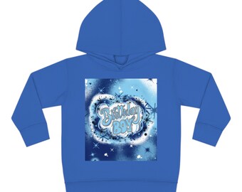 Geburtstag Junge Blau Airbrush Familie Passende Shirts Kleinkind Pullover Fleece Hoodie