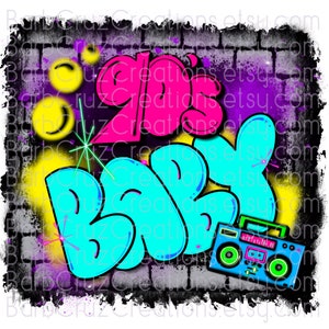 airbrush, Background, 90&#39;s, 90s baby, 90&#39;s, sublimation transfer, digital download, png, clipart, sublimation png, airbrush