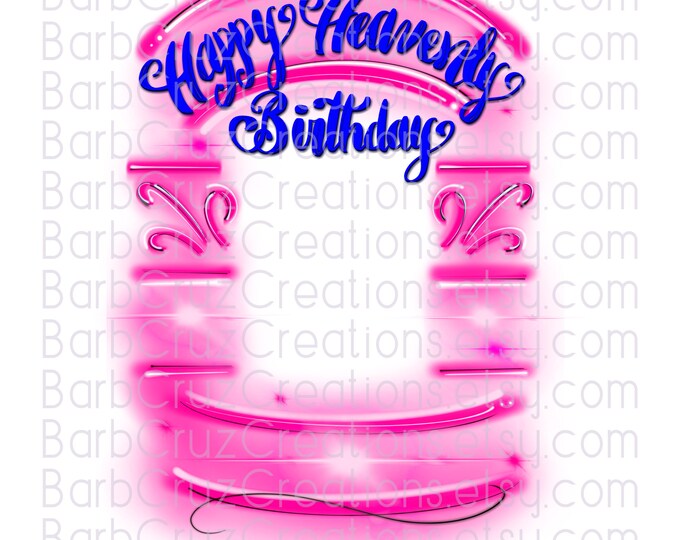 Airbrush, Celebration, Background, In loving Memory of, Sublimation Designs, Digital Downloads, Custom memorial shirt, png, pink, blue