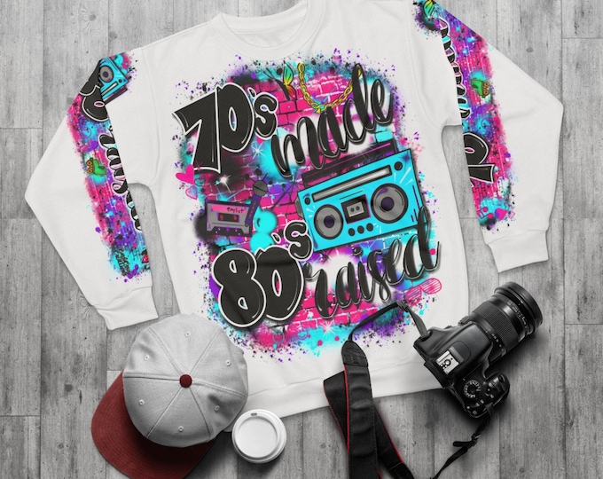 airbrush png, Hip Hop Graffiti art, 90's style, 70s made 80's raised, brick wall, baby, 80's, sublimation, vintage, Old School, sleeves