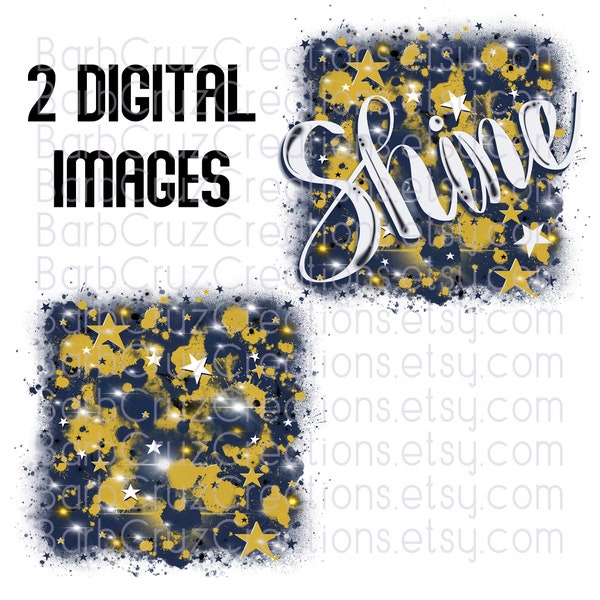 Star Burst, Airbrush, Navy Blue, Gold, Square, Background, Digital, png, sublimation designs, digital download, shirt transfer, blue, gold