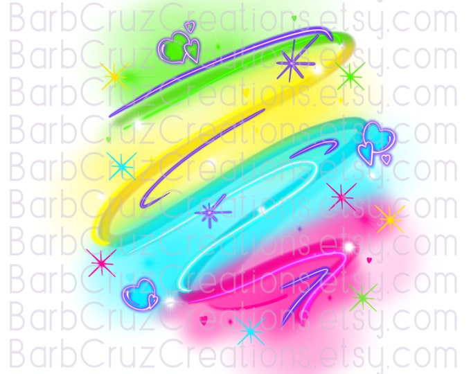 airbrushed Background, 90's, 90s baby, 90s girl, sublimation transfer, digital download, png, clipart, sublimation png, airbrush, cheer mom
