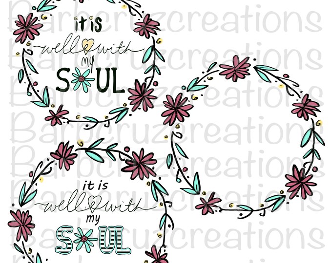doodle  wreaths, flowers, modern wreath, png, instant downloads, digital download, transparent, sublimation designs, bundle, doodle design