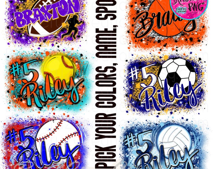 Airbrush png, Custom Order, Sports Graffiti Brick Wall, Personalized Graffiti Airbrush Design, Graffiti Art, Hip Hop Style png, Original png