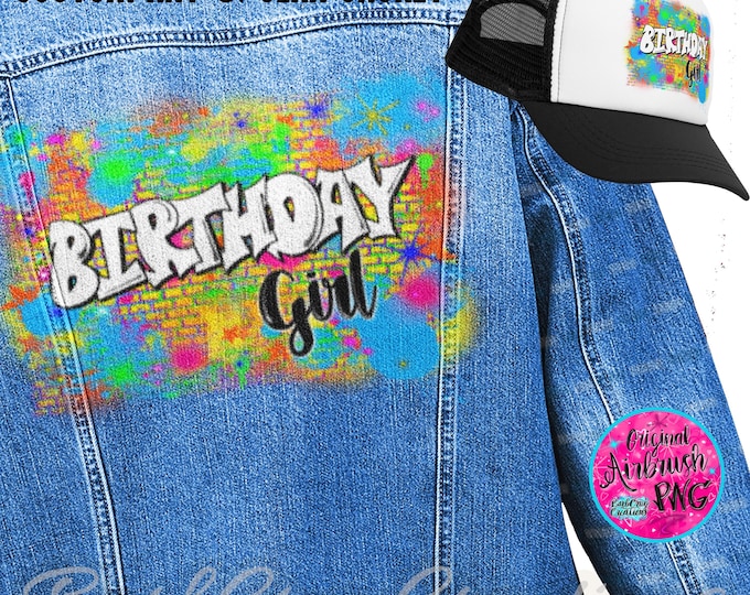 Airbrush Jacket, Youth Custom Jean Jacket, Baseball Cap, Children's Apparel, 90's Style Custom Graffiti, Old School Trucker hat, Personalize