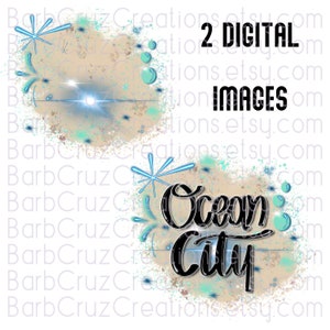 airbrush png, Ocean City, NJ, MD, Vacation tee, Vaca, Tropical beach png, Clipart, sublimation design, digital download, tshirt graffiti art