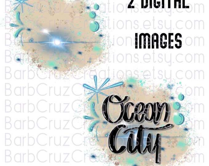 airbrush png, Ocean City, NJ, MD, Vacation tee, Vaca, Tropical Background, Clipart, sublimation design, digital download, tshirt graffiti