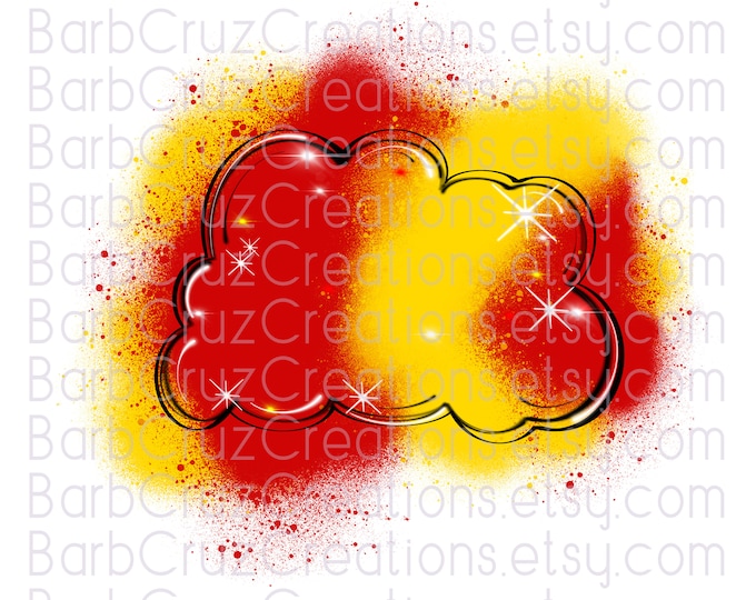 Airbrush, Backgrounds, Graffiti Backgrounds, Clipart, pngs, sublimation designs, digital downloads, tshirt designs, red, yellow, black