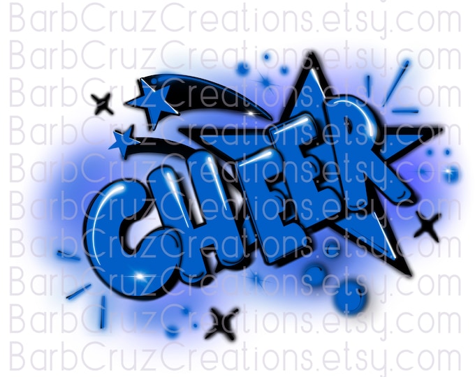 Cheerleader, Splatter paint designs, Cheer, Team shirt, Sports Team Airbrush, Digital Airbrush, Cheer Airbrush, Sublimation Design, png