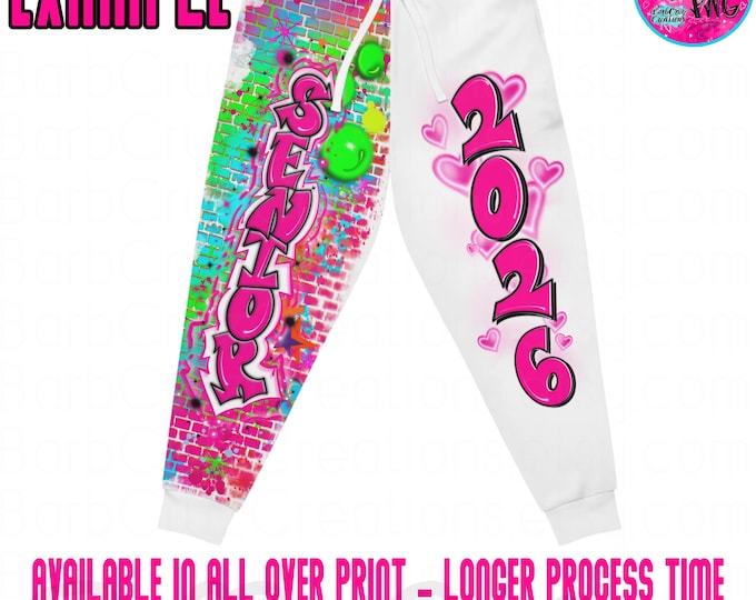 Airbrush Apparel, Joggers, Hip Hop, Pants, Bottoms, Dance Sweatpants, Graffiti