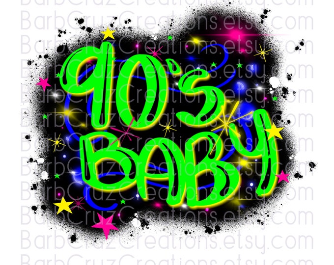 90s Baby, Old School, Party Background, Skate Night, Airbrush, png, sublimation design, digital download, clip art, Vintage, 90's Vibes