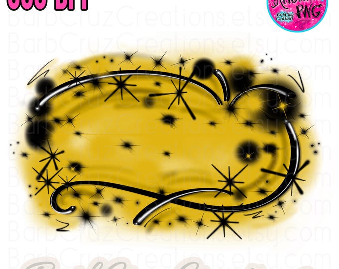 Golden Yellow Airbrush PNG, Digital Graffiti Background, DTF, graffiti, sublimation designs, digital, tshirt, old skool, hip hop dance