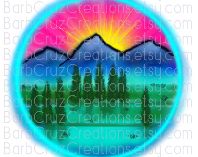 Airbrush png, Life on the Lake, sunset, Mountains, Lake, vacation, sublimation designs, digital downloads, instant download, airbrush lake