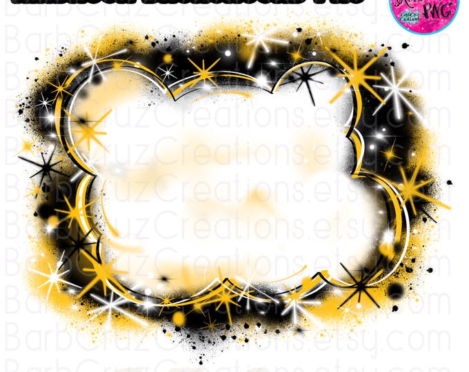 Airbrush png, Trendy, Best Seller, High School, Graduate, Backgrounds, Sublimation Designs, Graffiti Art, Hip Hop, black, gold, Backdrop