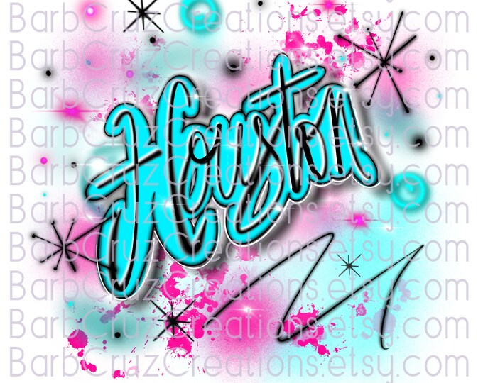 airbrush, Houston, TX, Texas, png, clipart, sublimation transfer, digital downloads, waterslides, Instant Downloads, Downtown Houston png