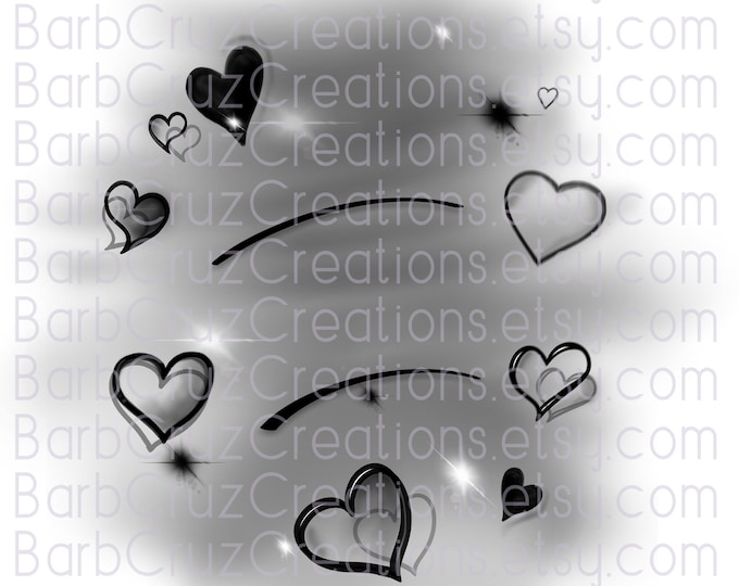 Airbrush png, Black Hearts Airbrush Background, Valentine's Day, Hip Hop 90's Vintage, Retro, sublimation designs, tshirt designs, Graffiti