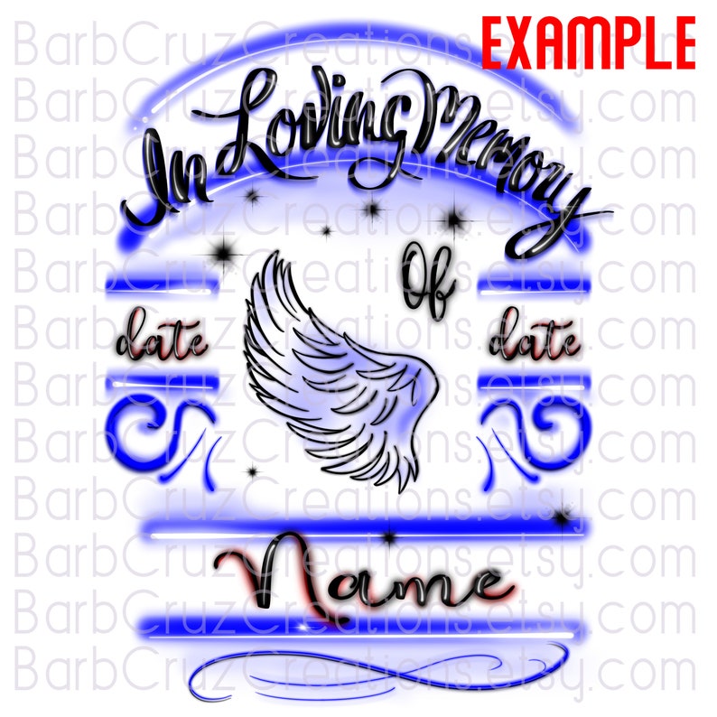 In Loving Memory Of in Memory Of Sublimation Designs - Etsy