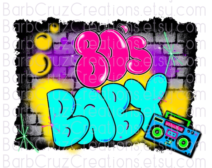 airbrush png, Background, 80's, 80s baby, sublimation transfer, digital download, png, clipart, sublimation png, airbrush backdrop