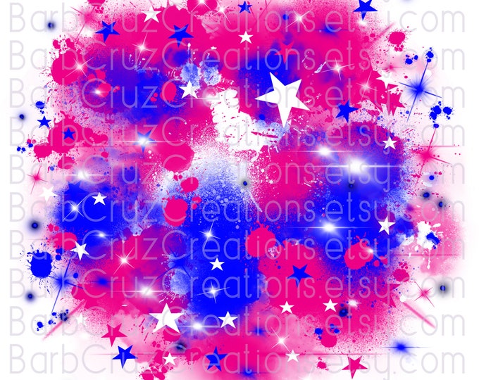 Airbrush, Star Burst, Digital Airbrush, clipart, png, jpg, sublimation designs, shirt transfer, blue, pink, sports