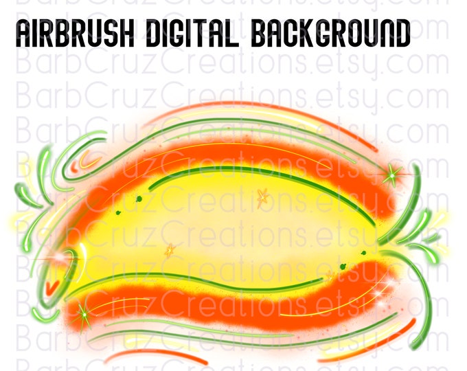 airbrush png, orange, yellow, green, digital airbrush, background, digital download, sublimation, clipart, airbrush backdrop, shirt png