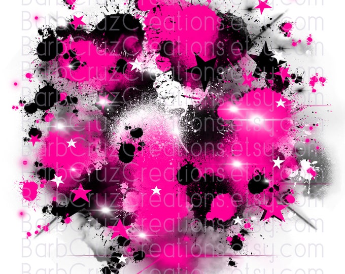 Airbrush PNG, pink, Digital Airbrush, Star bursts, Background, sublimation design, digital download, digital airbrush, graffiti art, Hip Hop