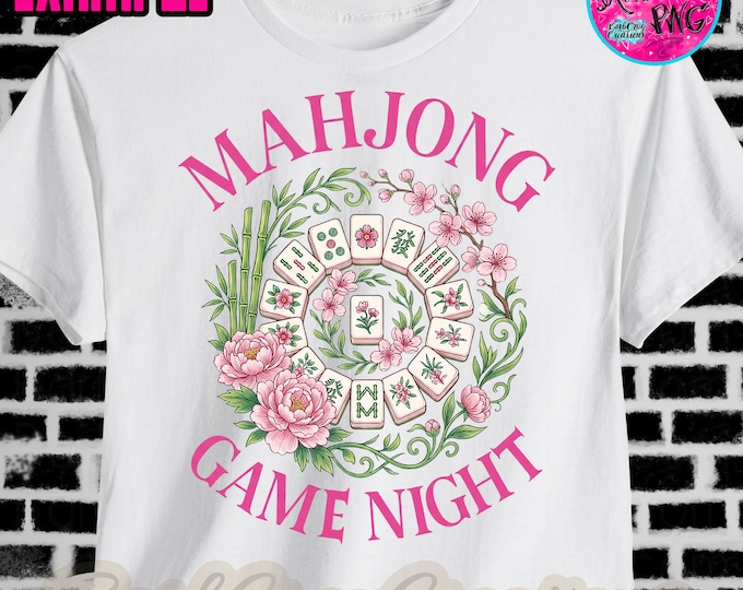 Mahjong Tshirt Game Night Tee Fun Bam Crack Dots American National Charleston Apparel Designs