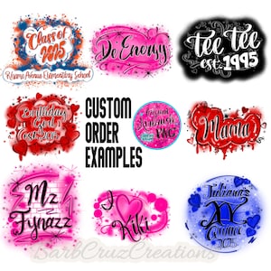 Kundenspezifische Bestellung, benutzerdefinierter Airbrush-Name, personalisierter Name png, individuelles digitales png, Trendy, personalisiertes Bild, Hip Hop, Graffiti