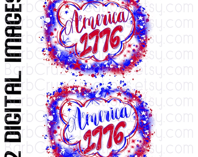Airbrush png, America 1776 Red, White, Blue, Spray Paint Patriotic Background, Griffiti 90's Retro, sublimation, DTF, USA 4th of July party