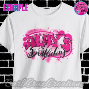Airbrush png, Solid Pink, Airbrush Background, Digital Graffiti Design, Spray Paint Backdrop, Sublimation, DTF, Old School 90's retro image image 3
