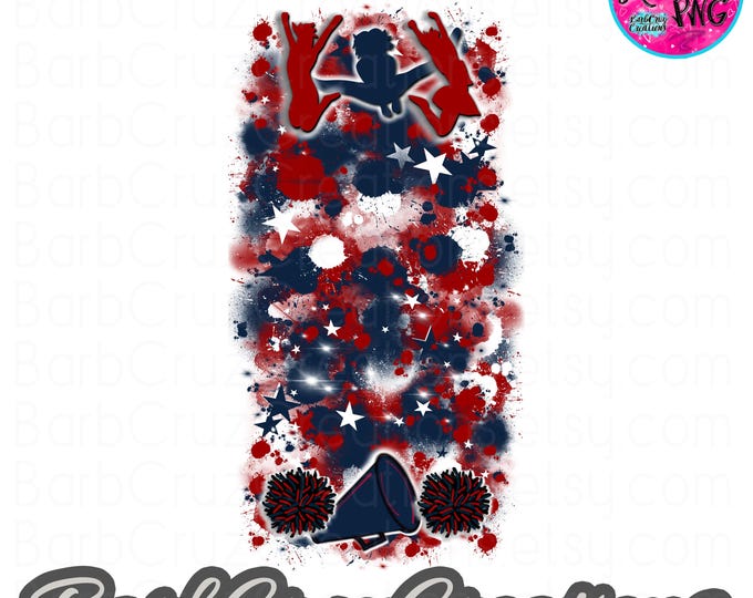 Airbrush PNG, red, blue, 90's, 2000's, Star burst, Background, sublimation design, digital download, digital airbrush, graffiti art, Hip Hop