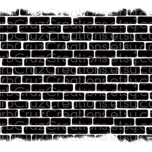 Black and white brick wall for a graffiti background or airbrush fun lettering. Sublimation Designs on shirt, tumblers, or products you sell