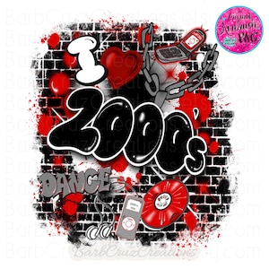 Airbrush png, I love the 2000&#39;s, CD&#39;s, Retro, 2000&#39;s raised, airbrush Background, digital airbrush, sublimation png, vintage, 80&#39;s girl