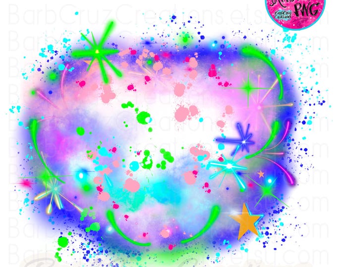 Fun Colorful Airbrush Background / 90's /2000's / graffiti / airbrush png / airbrush Background / 80s baby, sublimation png, vintage