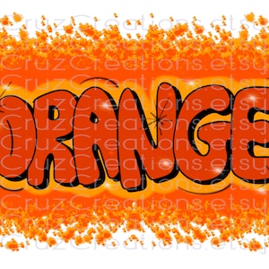 Airbrush Orange Background, Orange, Team png, Camp Shirts, Orange Team Shirt png, Digital Downloads, Sublimation Designs, Heat Transfer png