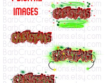 Airbrush png, Christmas, Graffiti png, Holidays, Sublimation Designs, Digital Downloads, png, clipart, Christmas Shirt png, Heat Transfer