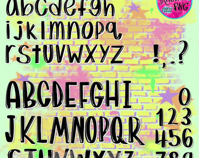 Lower Case Lettter, Graffiti Letter, Alphabet, Black Airbrush Font, Sublimation Design, Digital Download, png, clipart, zip file, bundle
