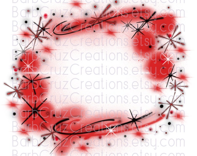 Airbrush Background, Airbrush png, jpg, Sublimation Transfer, Digital Download, Sublimation Designs, clipart, red, black, white