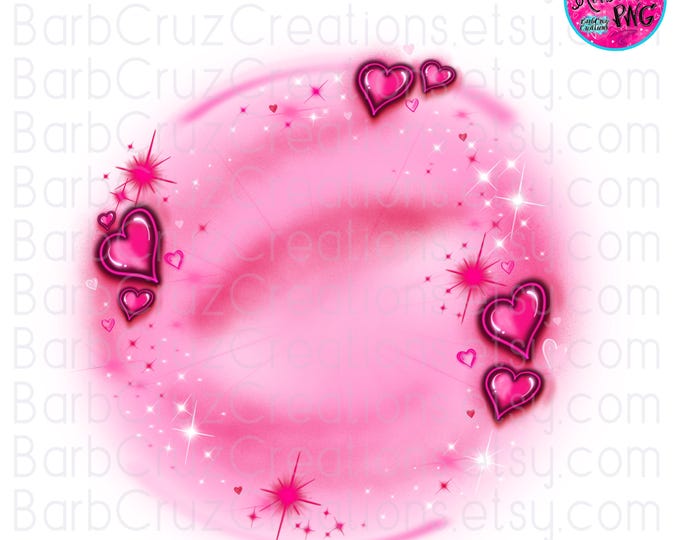 airbrush png, airbrush background png, pink hearts, airbrush template, sublimation, love, retro, 90's vintage, vintage, 90's style, red