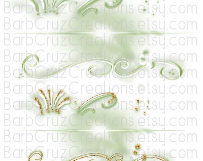 Airbrush png, Light Green, White, Gold background, png, Sublimation Design, DTF, Digital Download