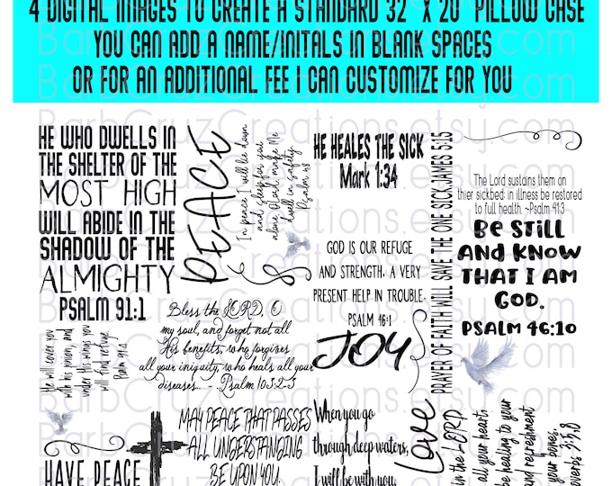 Prayer Pillow Case png, Cup design, Healing Scriptures, Instant Downloads, Digital Downloads, Sublimation Designs, clip art, Bible Verses